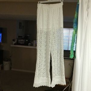 White Lace Pants